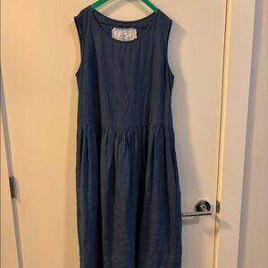 Not Perfect Linen Smock Dress